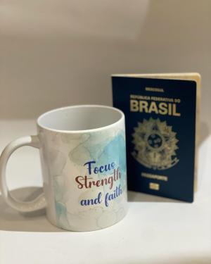 Caneca Personalizada Porcelana 96x150mm  Sublimação  