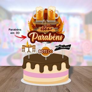 Topo Tradicional sem Personalização Papel Fotográfico 180 G Tamanho de 15 a 25 cm   Brilhoso 